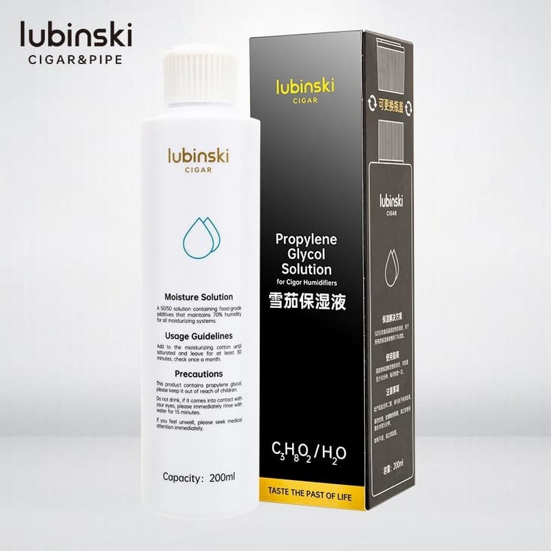 LUBINSKI Cigar Humidification Solution 200ml Cigar Humidor Humidifier Fluid