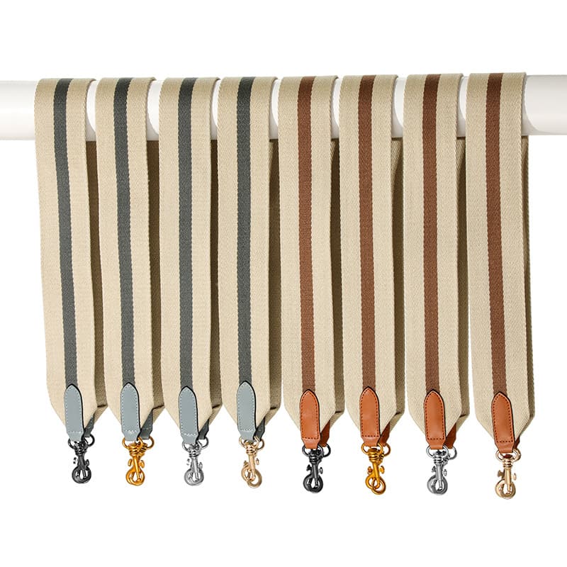 Thickened 6cm Canvas Wide Strap Single Shoulder Slant Cross Single Buy Weaving Belt Leather Splicing Color MHS-F-6 Bag Strap