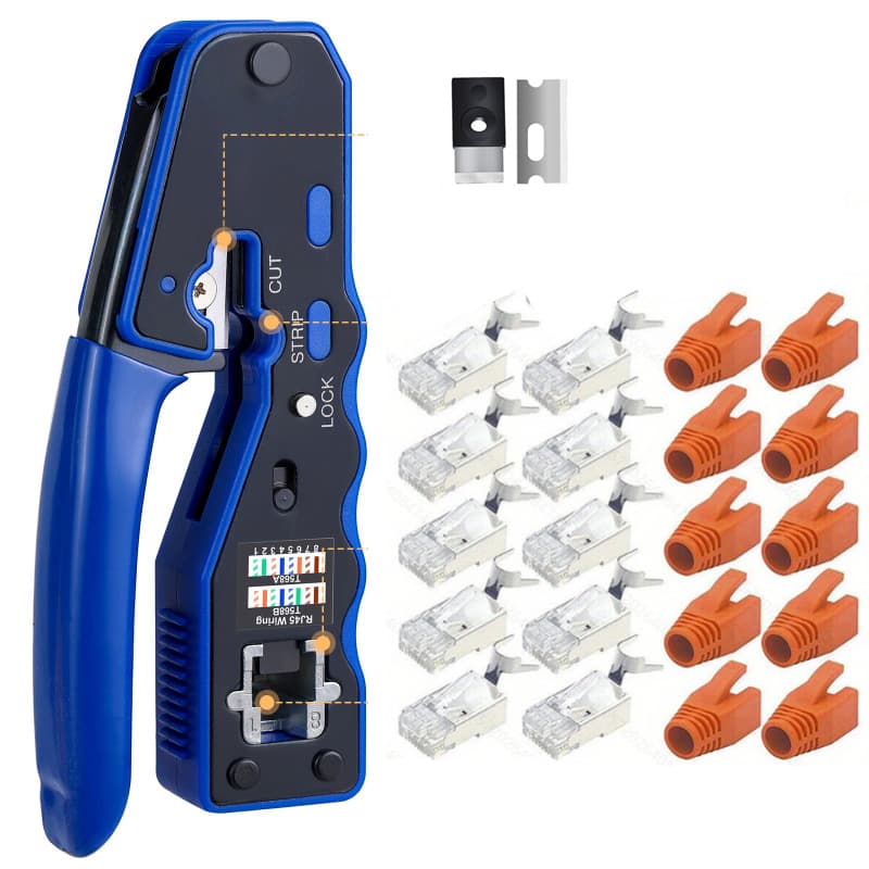 Cross-border Multi-function Network Crimping Pliers 8P6P RJ45 Network Pliers Network Installation Tester Kit Home Network Pliers