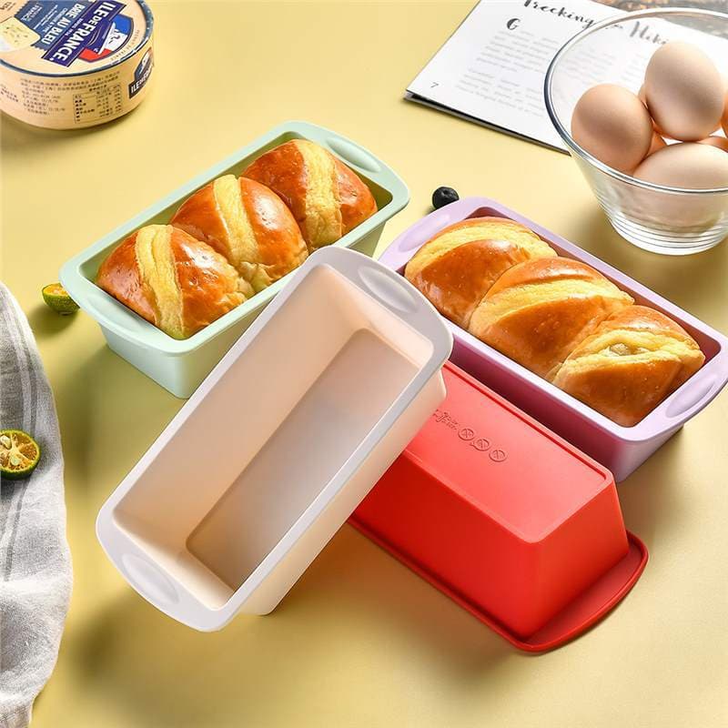 Cross-Border Silicone Toast Mold, High Temperature Resistant Baking Cake Mold, Rectangular Bread Mold, Ice Mold, Silicone Ice Tray
