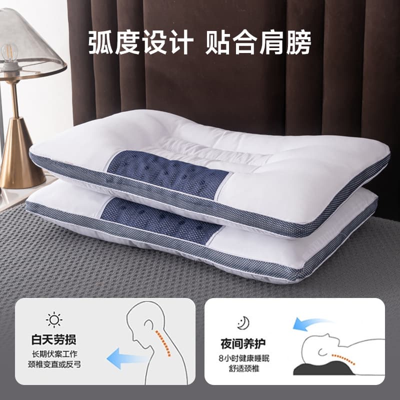 Rectangular Cassia Seed Health Pillow for Health Preservation Gifts, Hotel Feather Pillow, Student Dormitory Pillow Core, Herbal
