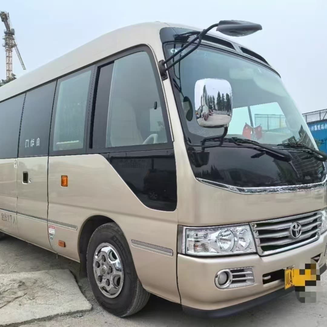 Toyota Coaster 23-Seat Minibus Cross-border Used Passenger Vehicle National III Emission Luxury Commute Business Vehicle