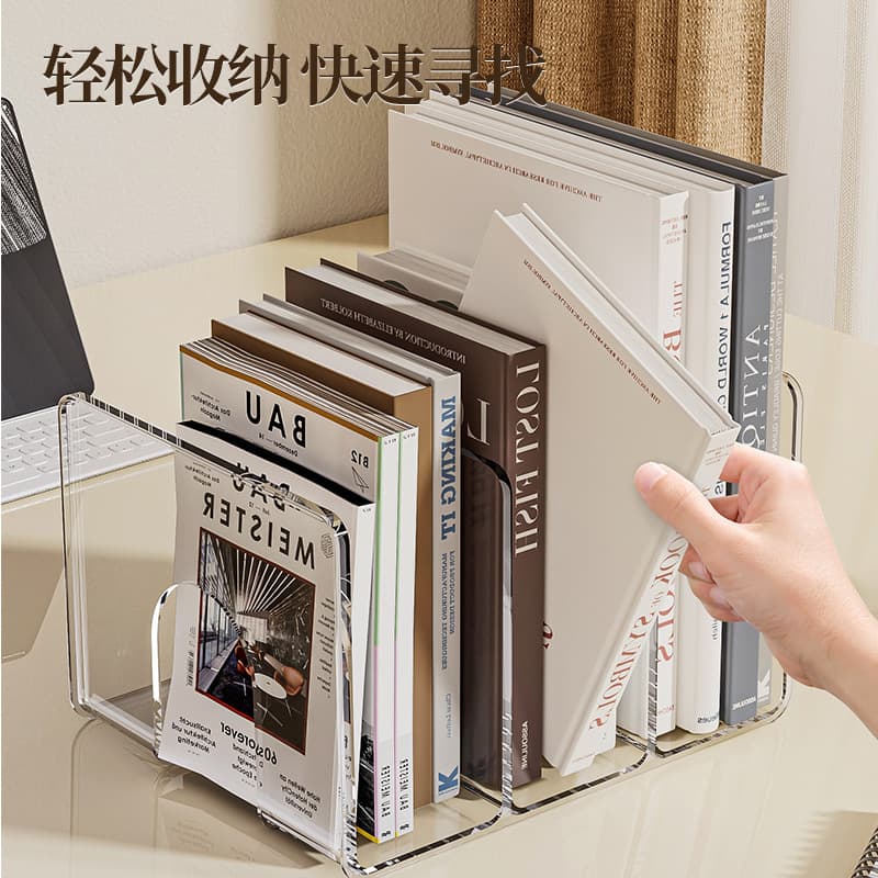 Bookend Desktop Bookshelf Divider Panel Book Stopper Desk Organizer Student School High School Book Storage Rack