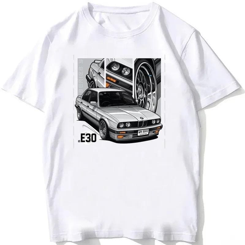 [Cross-border EU Size] Retro Germany EUDM - E34 M5 T-Shirts Summer Men S