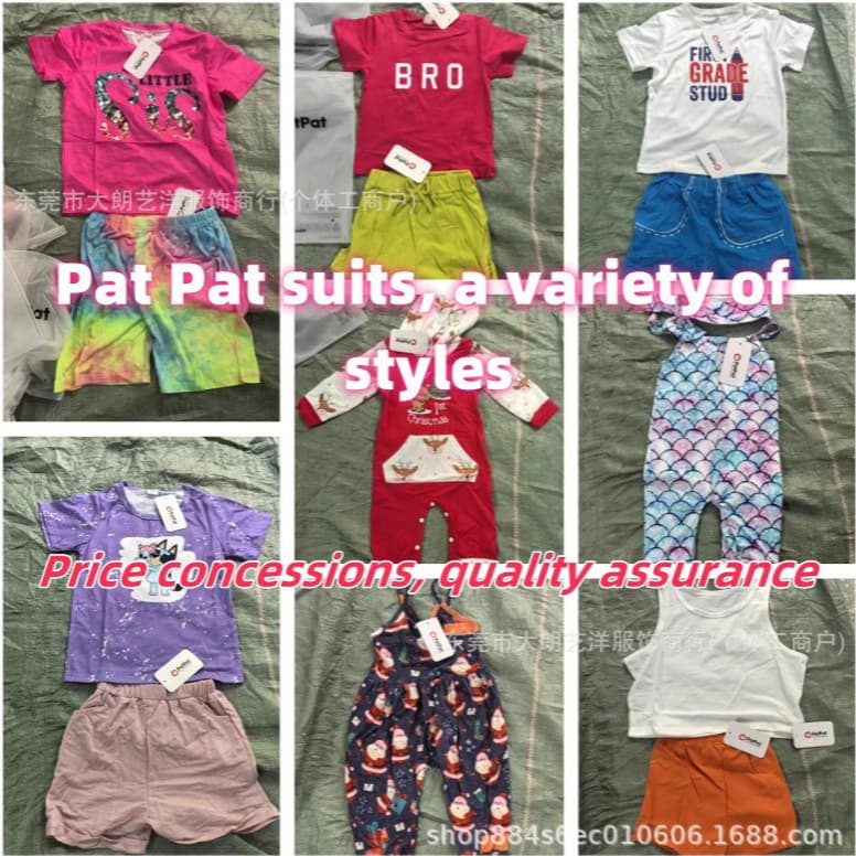Hot-selling PatPat brand children's clothing sets for Amazon export, new arrivals in men's and women's styles, trendy fashion factory mixed wholesale