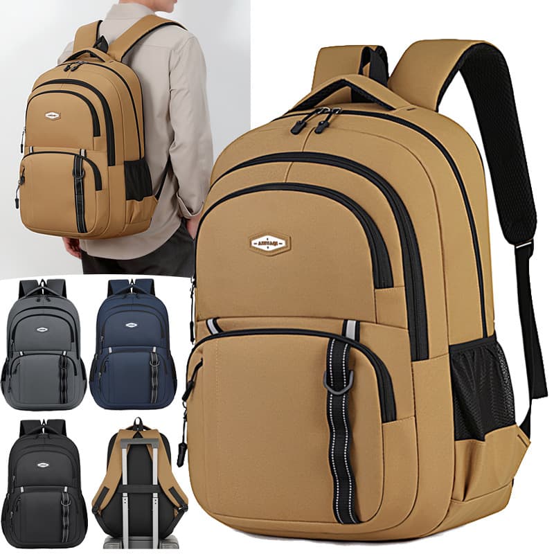Cross-Border Factory Best-Selling Wholesale Elementary School Backpack, Large Capacity Commuter Backpack, Simple Middle School Casual Backpack