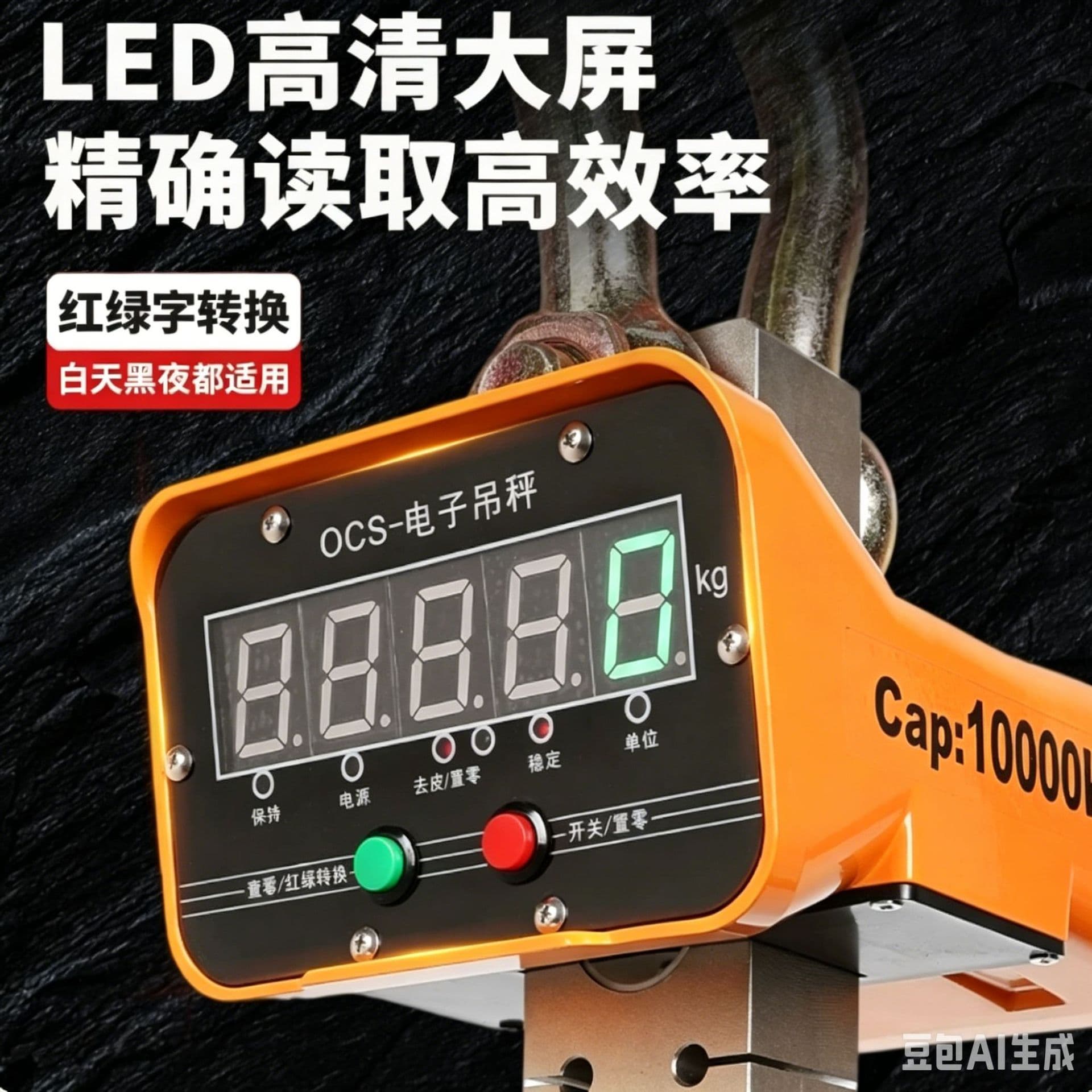3T Crane Scale 5T Hanging Scale 10T Printing Electronic Scale Commercial Remote Control Module Portable Wireless