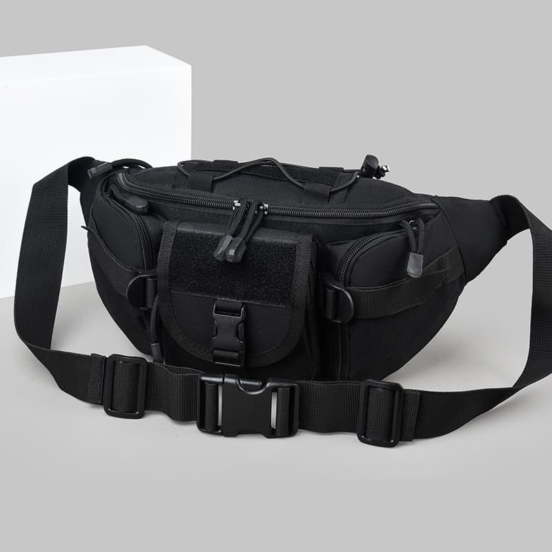 Cycling Functional Shoulder Bag, Outdoor Sports Crossbody Bag, Wear-Resistant Chest Bag, Travel Hiking Mountain Climbing Multifunctional Tactical Waist Bag