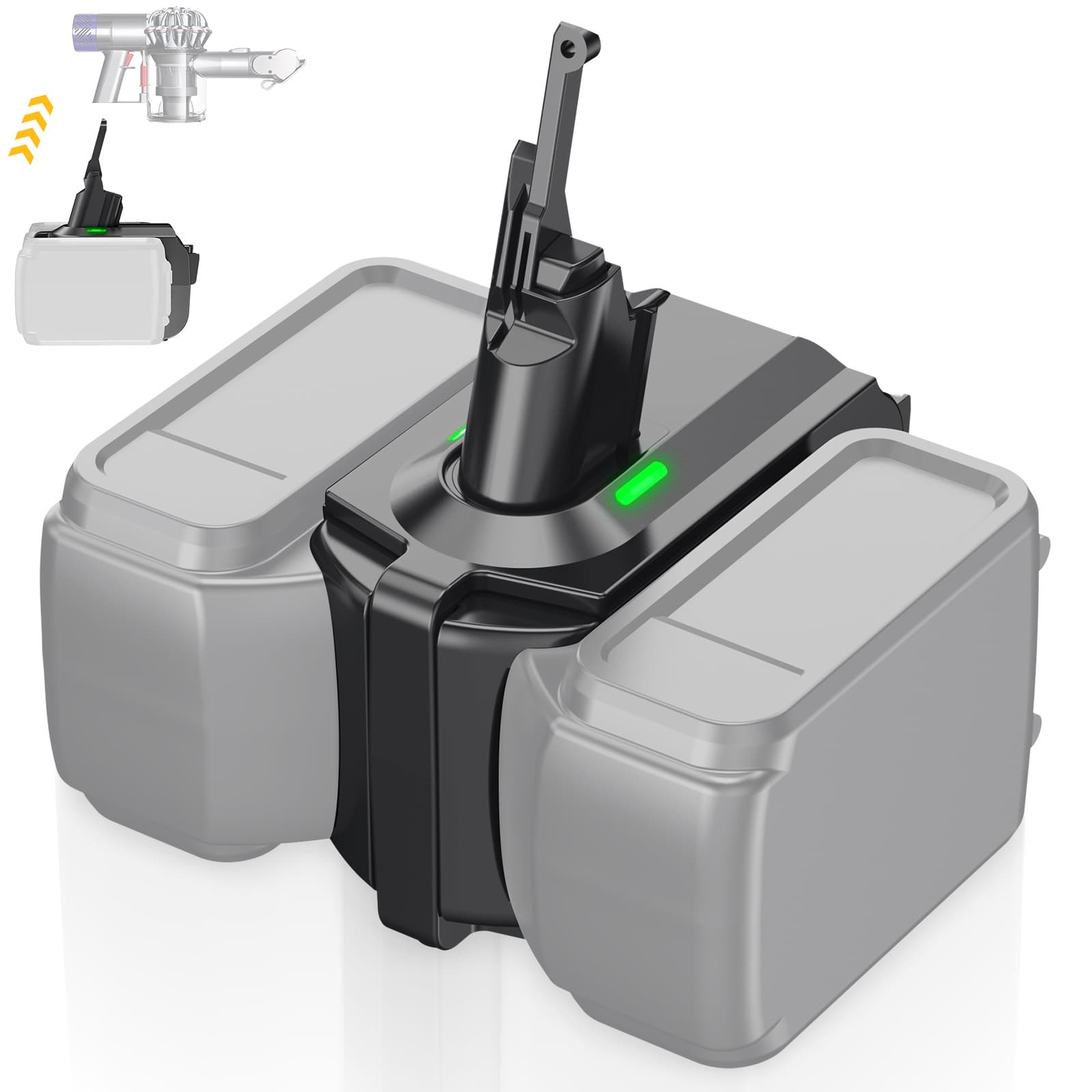 Converter For Dyson Vacuum Cleaner V6v7v8v31a/b Lithium Battery 18v-24v Interchangeable Hardware Tools/electric Tool Accessories