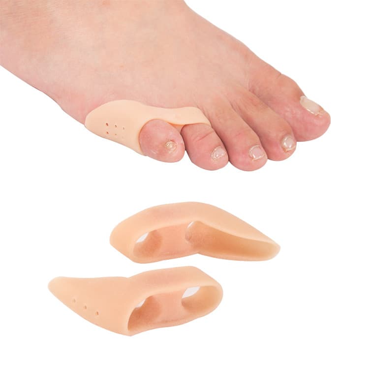 Dual-Use Day and Night Pinky Toe Bunion Corrector with Double Holes and SEBS Material for Toe Alignment