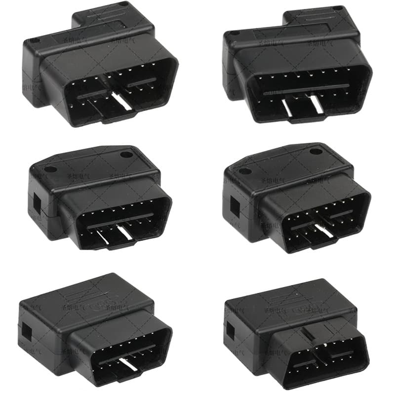 Factory Direct 12/24V Full Coverage OBD Wiring Harness Straight Pin 16-Pin Male Plug OBD Male Connector