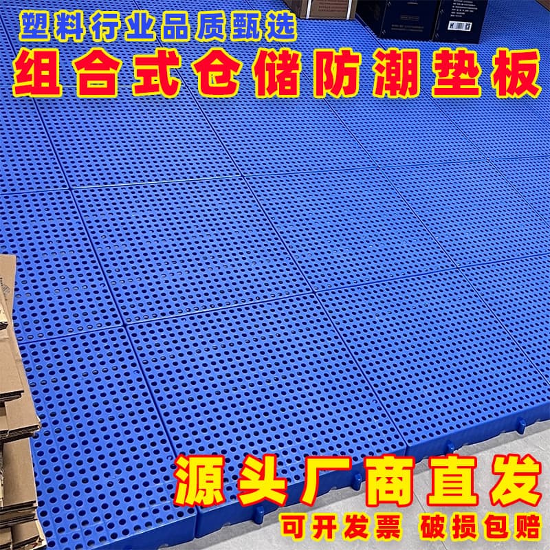 Moisture-Proof Mat Plastic Grid Interlocking Cold Storage Partition Goods Warehouse Mat Pallet Supermarket Floor Mat Platform