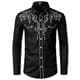 2026 European and American Men's Clothing Milk Long-Sleeve Turn-Down Collar Shirt 3D Print Casual Long-Sleeve Shirt Men Loose-Fit Men's