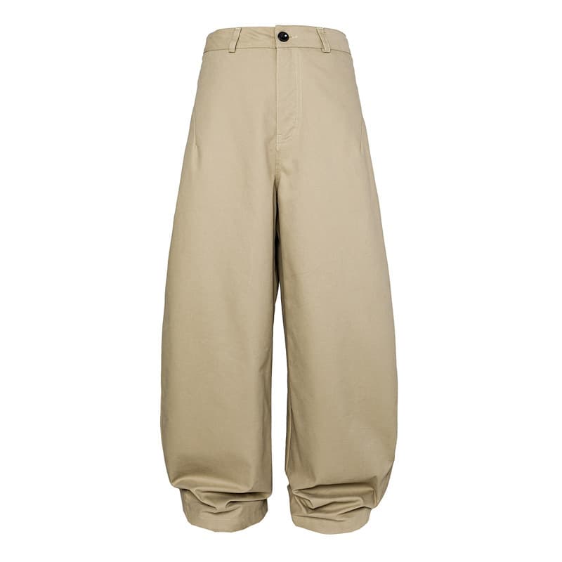 Catalog 2025 Fall/Winter New Arrivals Japanese Streetwear Solid Color Design Straight-Leg Pants Men Loose Versatile Wide-Leg Casual Pants