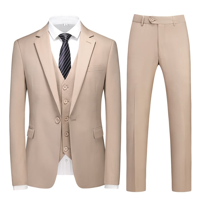 Men's Three-Piece Suit Set for Foreign Trade, Groomsmen Suit, Performance Wear, Groom Wedding Tuxedo, Group Suit in Stock