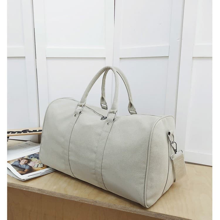 Large Capacity Canvas Duffle Bag Men's Trendy Cycling Bag Handbag Travel Bag Women's Casual Gym Bag Short Trip Carry-on Bag