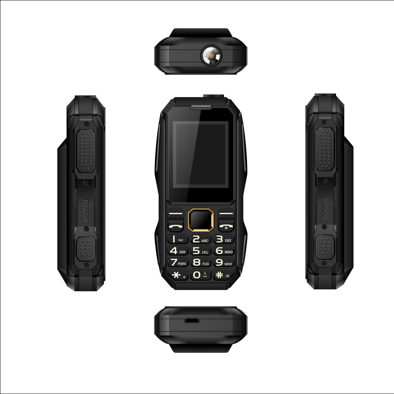Cross-border Hot Selling Russian Keyboard Low-Cost Phone Dual SIM Dual Standby W2025 Rugged Land Rover Mini Power Bank Phone