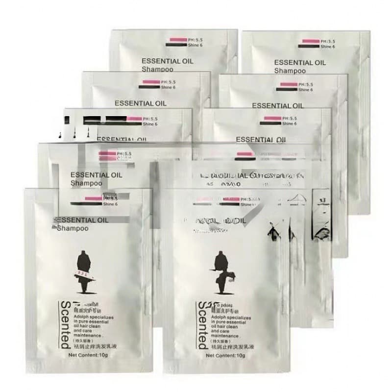 Adolf 10ml bag 10g shampoo shower gel trial size travel oil control portable hotel hotel wholesale