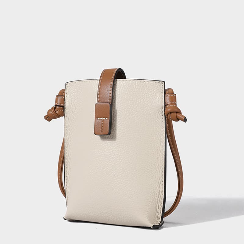 Genuine Leather Phone Bag Top Layer Cowhide Mini Crossbody Bag New Shoulder Bag Women Simple Versatile Bag Cross-border Women's Bag