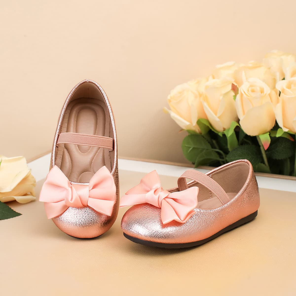 Cross-border Children's Spring/Autumn Princess Shoes, Soft Sole Baby Shoes for Girls, Bowknot Sweet Birthday Shoes