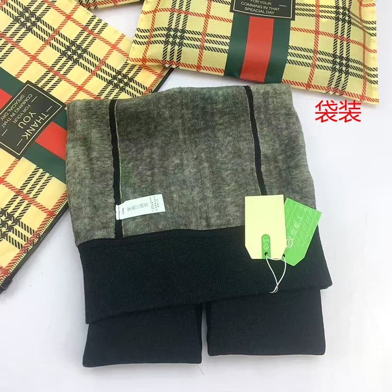 300g Silk Skin Care Fleece Lined Leggings Thermal Winter Cotton Integrated Leggings Stirrup Bottoming Pants