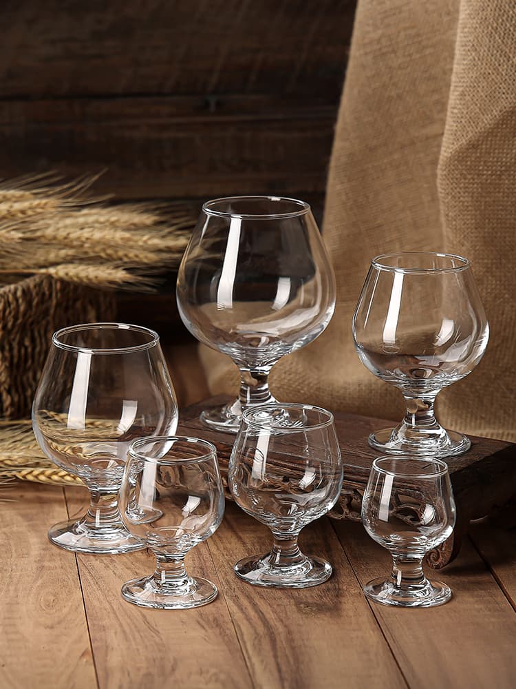 Glass Tumbler Brandy Snifter Creative KTV Wine Glass Lowball Whiskey Glass Set for Home