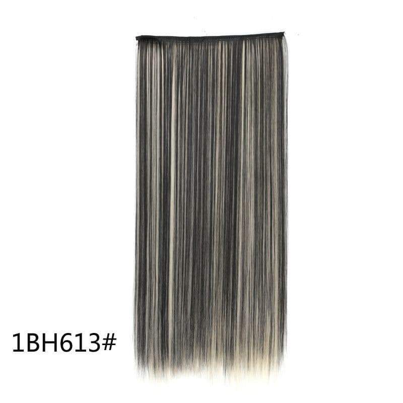 Clip-in Straight Hair Extension, One-Piece 5-Clip Long Straight Hair Extension, Seamless Hair Extension, Export Hair Wig