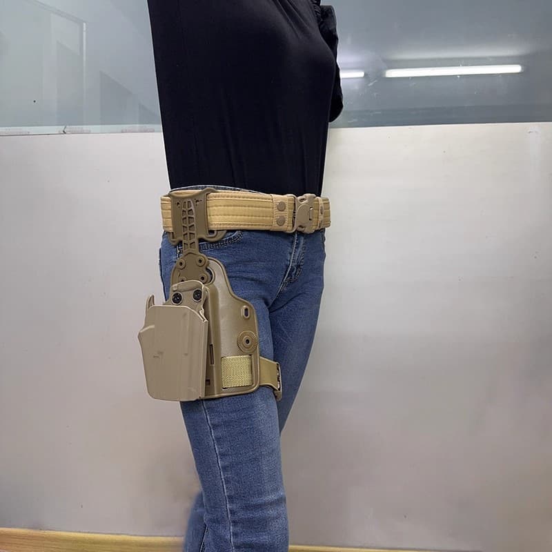 GLOCK Leg Holster Tactical Quick Draw Gun Holster Waist Mount Glock Middle Finger Unlock G26 G19 X1 Holster