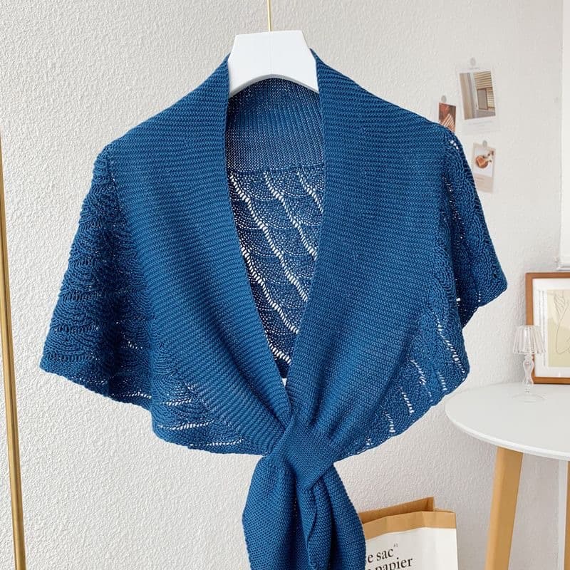 Air-Conditioned Room Small Shawl Women's Shoulder and Neck Protection New Cheongsam Outerwear Knit Fashion High-End Summer Thin Matching Skirt