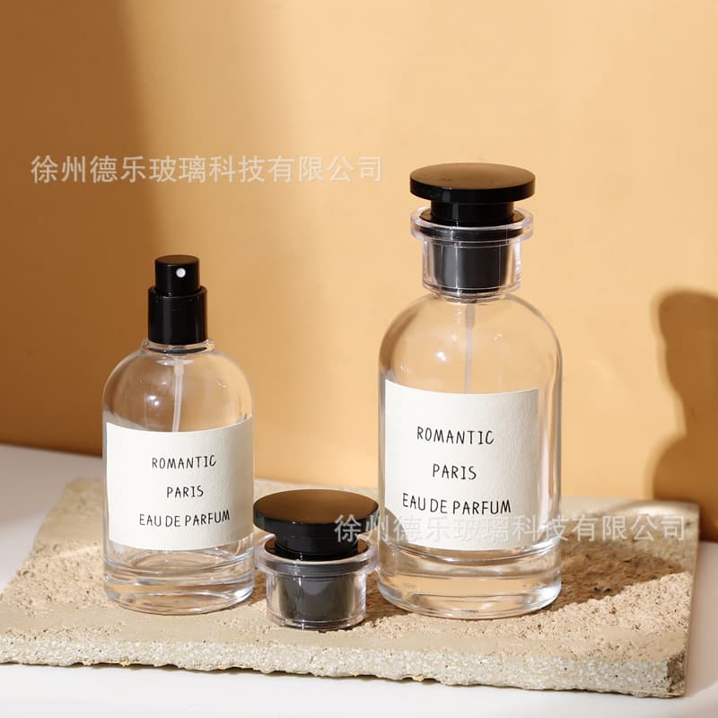 Wholesale 50ml 100ml Glass Perfume Refill Bottle Large Capacity Spray Bottle Portable Press Empty Perfume Bottle