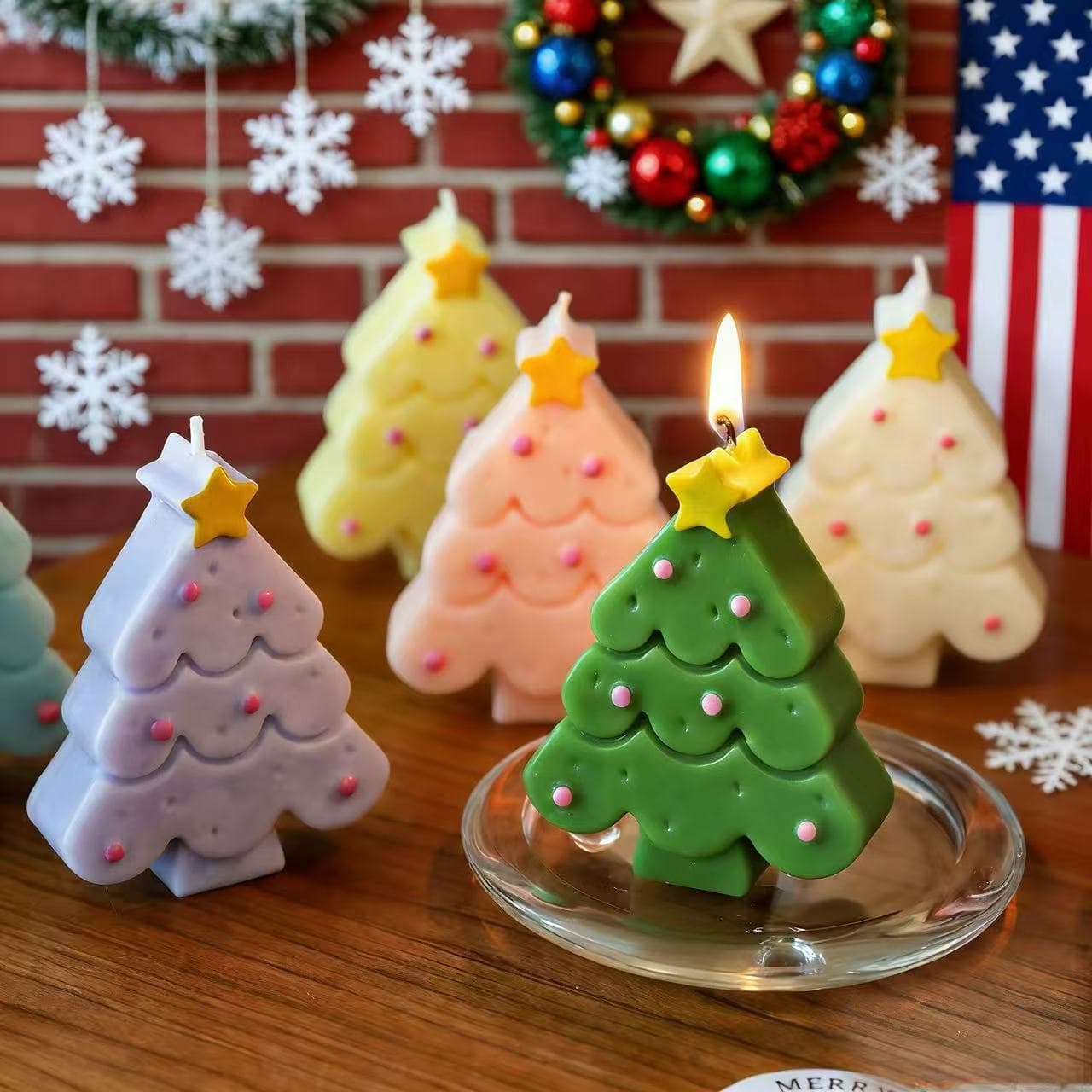 Christmas Tree Candle, Cartoon Creative Gift, Ins Gift Box, Christmas Scented Candle, Party Favor Candle Decoration Wholesale