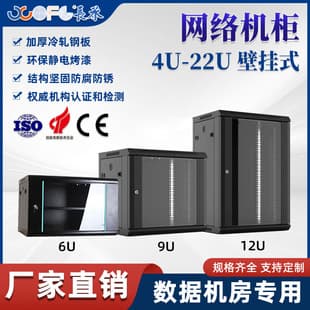 4U6U Network Cabinet 8U12U Thickened Wall-mounted Network Server Weak Current Box Switch Equipment Monitoring Box