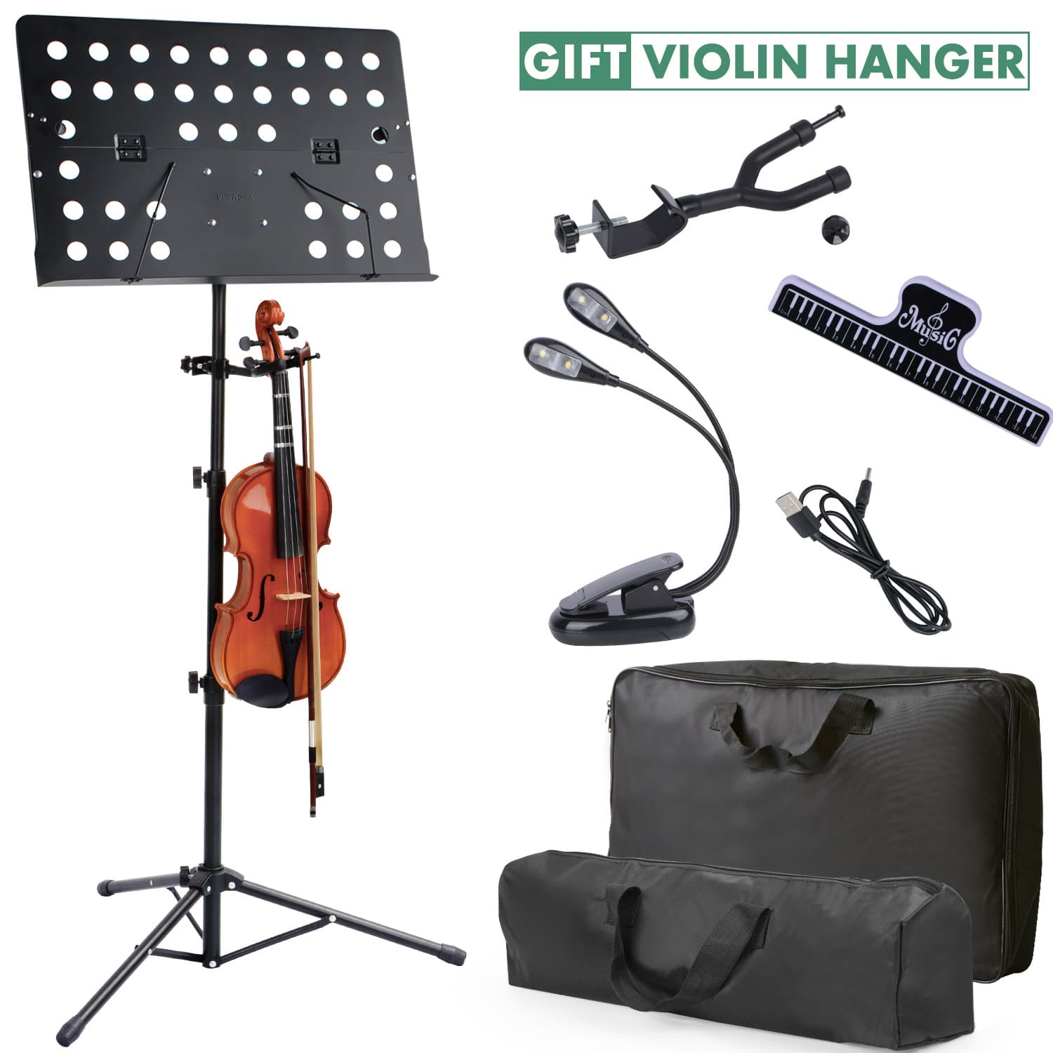 Foldable Music Stand for Cross-Border Trade, Plastic Music Stand, Metal Portable Telescopic Guitar Sheet Music Stand for Violin and Guzheng