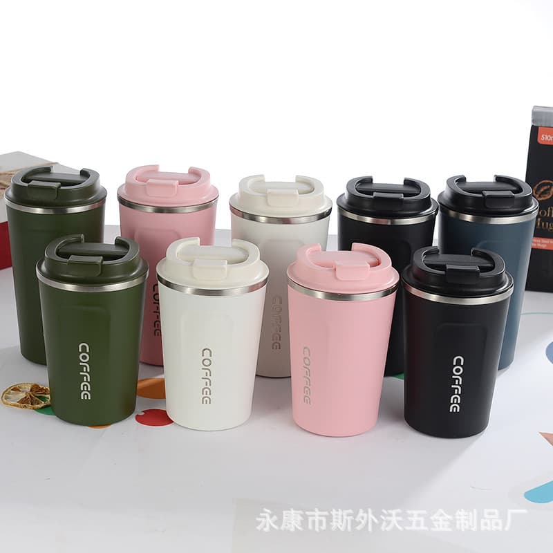 304 Stainless Steel Coffee Cup Wholesale Vacuum Insulated Tumbler for Office Creative Outdoor Leisure Car Cup