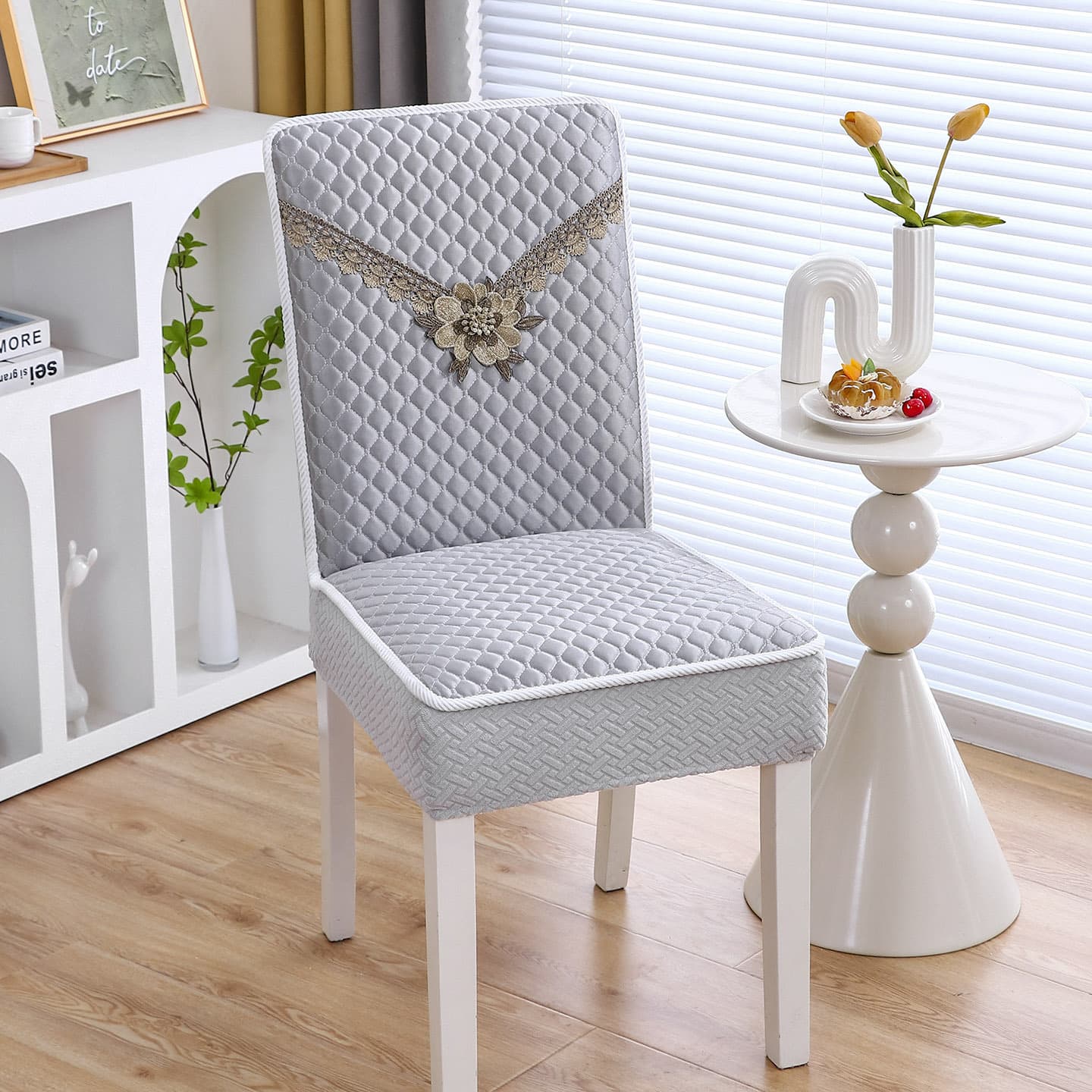 Chair cover all-inclusive Chinese solid wood chair dining chair set chair cushion protective cover non-slip stool cushion dining table and chair cover