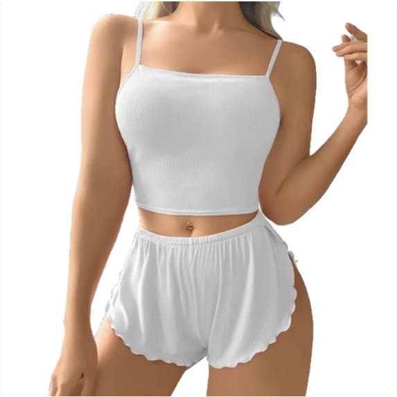 AliExpress Amazon New Women's Loungewear Solid Color Backless Camisole European American Cross-Border Camisole