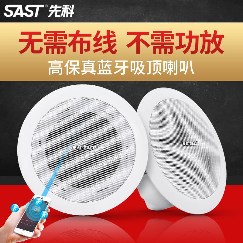 Xianke S3 Wireless Bluetooth Ceiling Speaker, Home Living Room Speaker, Bass Surround Sound, Background Music Wall-Mounted Speaker
