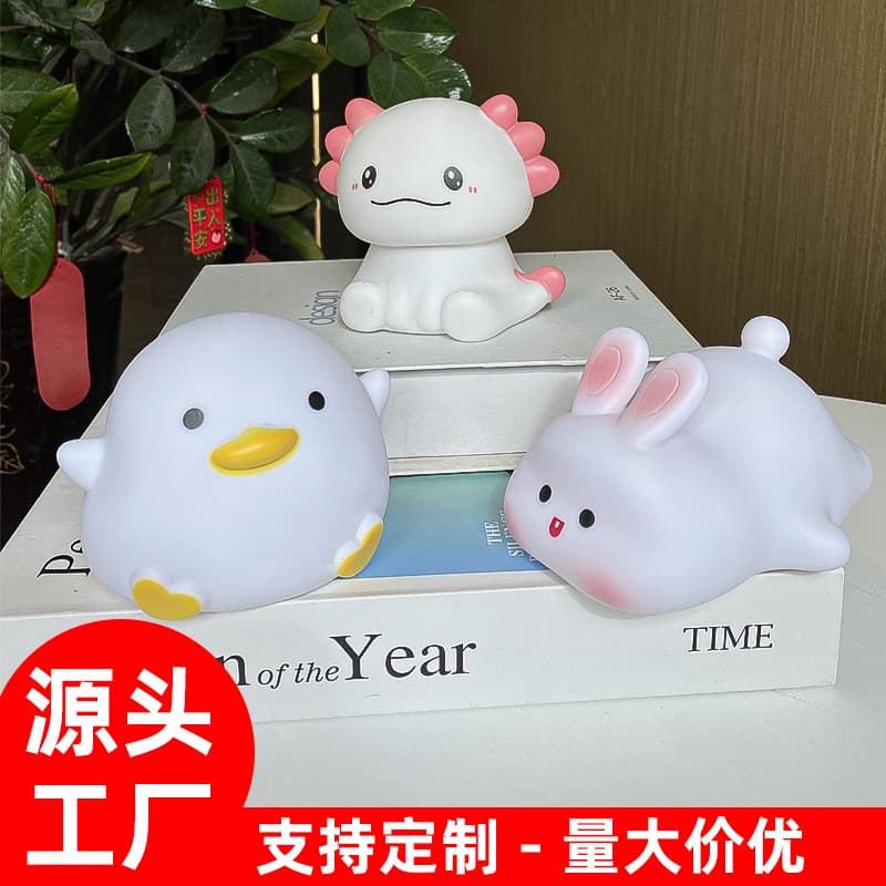 Cute Rabbit Duck Night Light Bedroom Desk Lamp Touch Lamp Housewarming Girl Birthday Gift