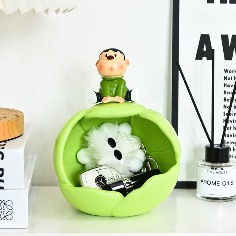 Creative Cartoon Fat Tiger Storage Ornaments Moving to a New Home Gift Key Storage Porch Shelf Home Decoration