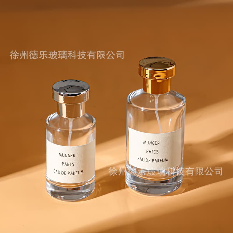 Wholesale 30ml 50ml 100ml Glass Perfume Bottle, Press Snap Cap Perfume Studio Perfume Refill Packaging Bottle