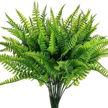 Amazon Artificial Flower Seven-Branch Persian Grass Leaf Boston Fern Plant Indoor Outdoor Greenery Cross-Border