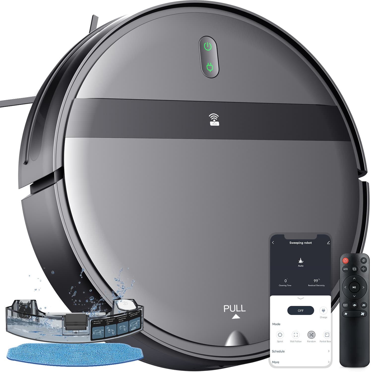 New Product Personalized Robot Vacuum Cleaner with Wi-Fi Connectivity
