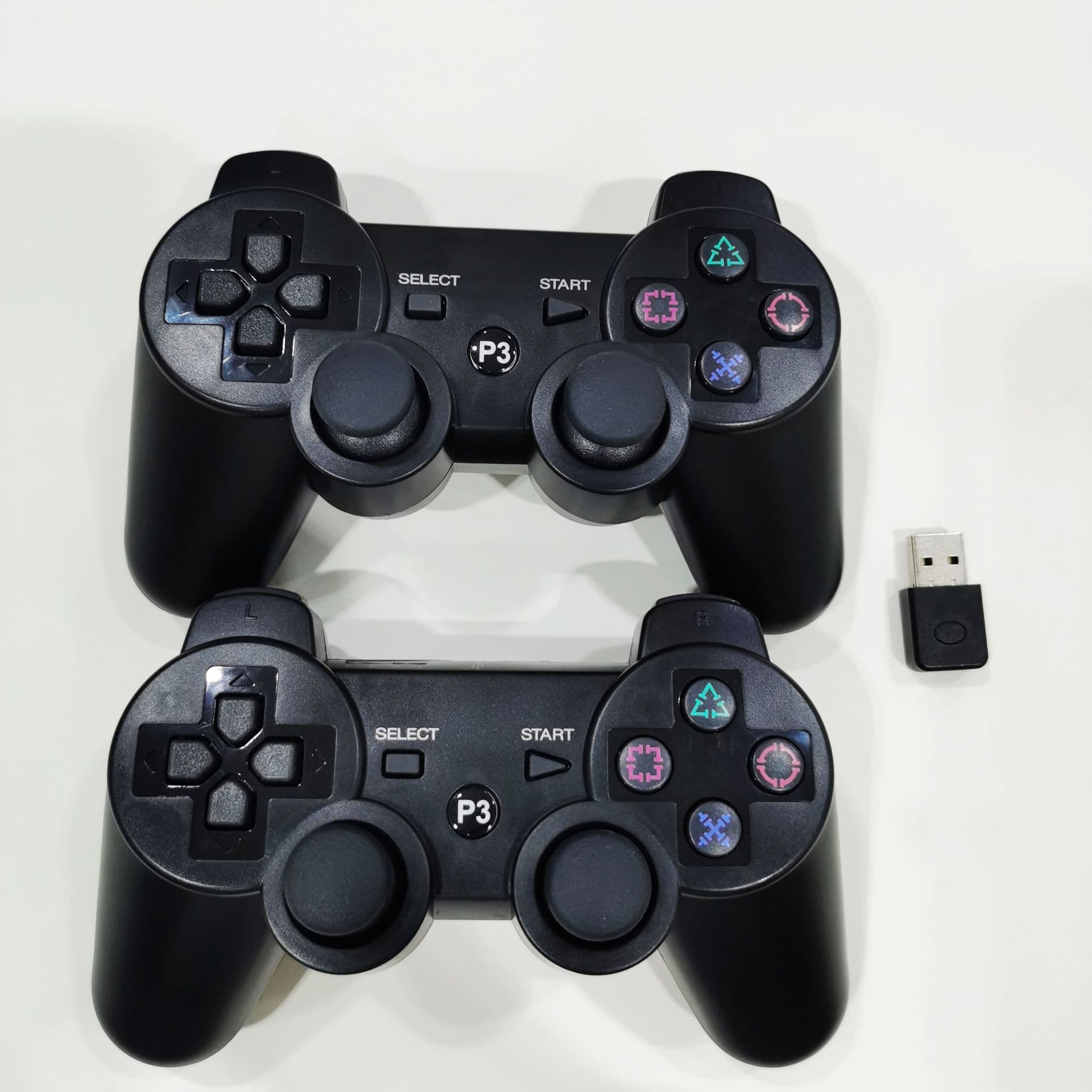 USB Wireless Bluetooth Dual Gamepad for PC with Vibration, Dual Controller Factory Direct Sale