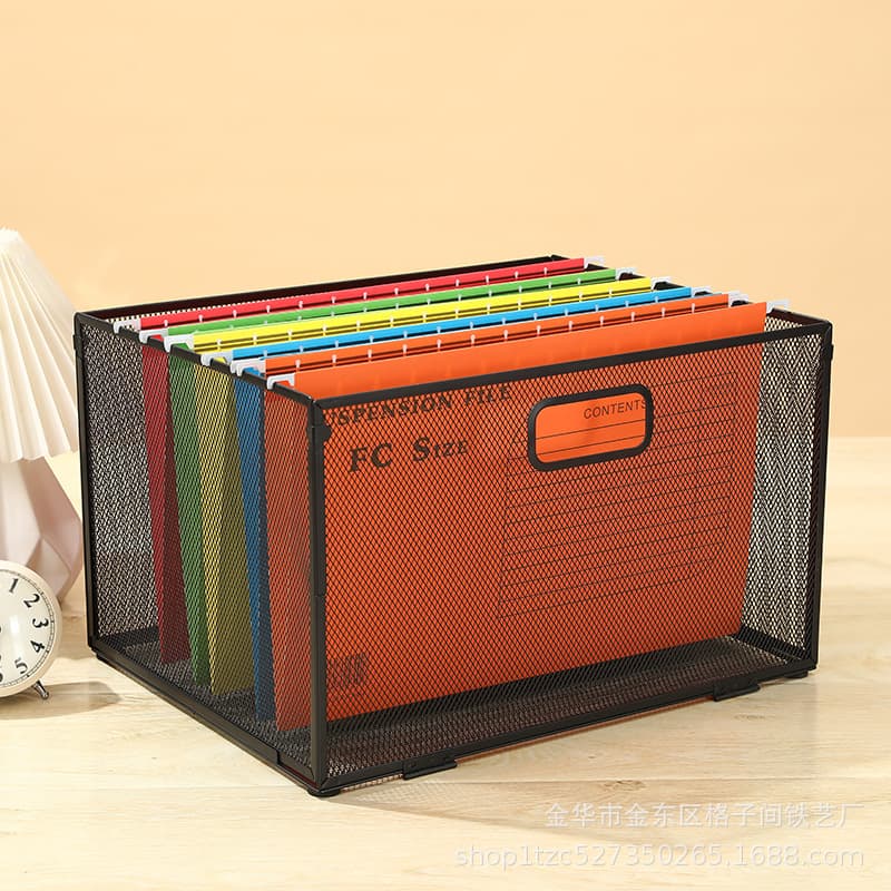 Iron Folding File Rack Multi-Function Document Organizer Office Magazine Storage Metal Quick File Rack Wholesale