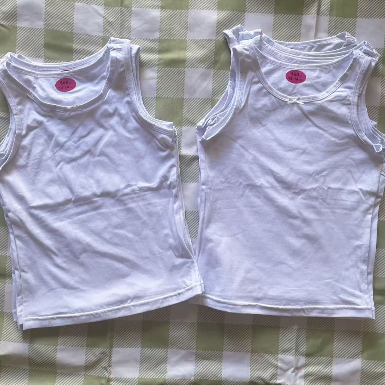 Class A Pure Cotton Children's Vest Standard Size Boys and Girls Pure White Wholesale Children's Vest for Export