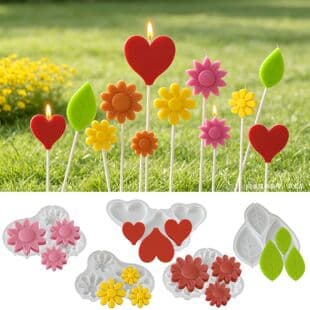 Yumeiren ins-style Garden Decoration Flower Leaf Insert Silicone Mold for DIY Aromatherapy Candle Plaster Mold