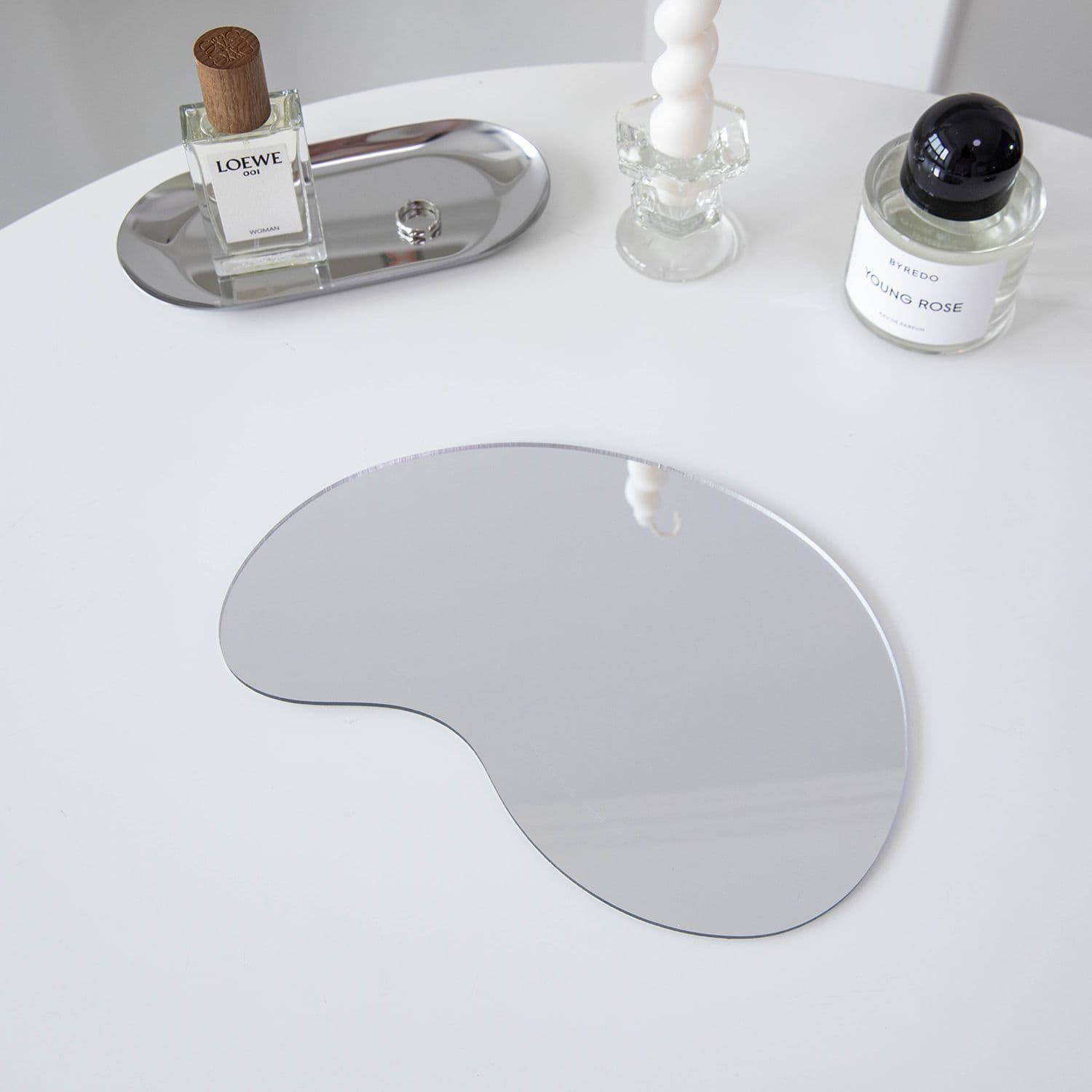 Custom Irregular Mirror Shaped Jewelry Tray Jewelry Photography Prop Decorative Photography Background Acrylic Mirror Surface