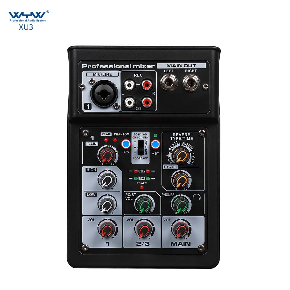 Multitrack Recording OTG Outdoor Conference Speaker Bluetooth Reverb Audio Processor Karaoke Live Streaming Sound Card Mixer
