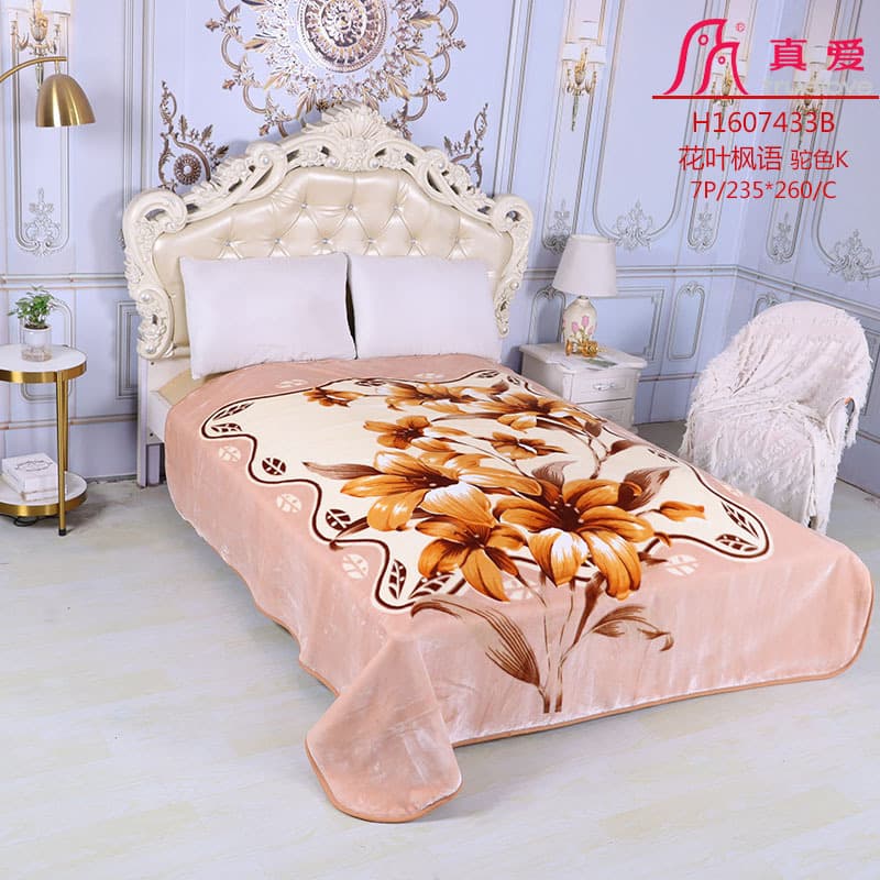 2025 New Product True Love Factory Customization Export Foreign Trade Processing Raschel Flannel Cloud Blanket Single/Double Layer Single/Double Size