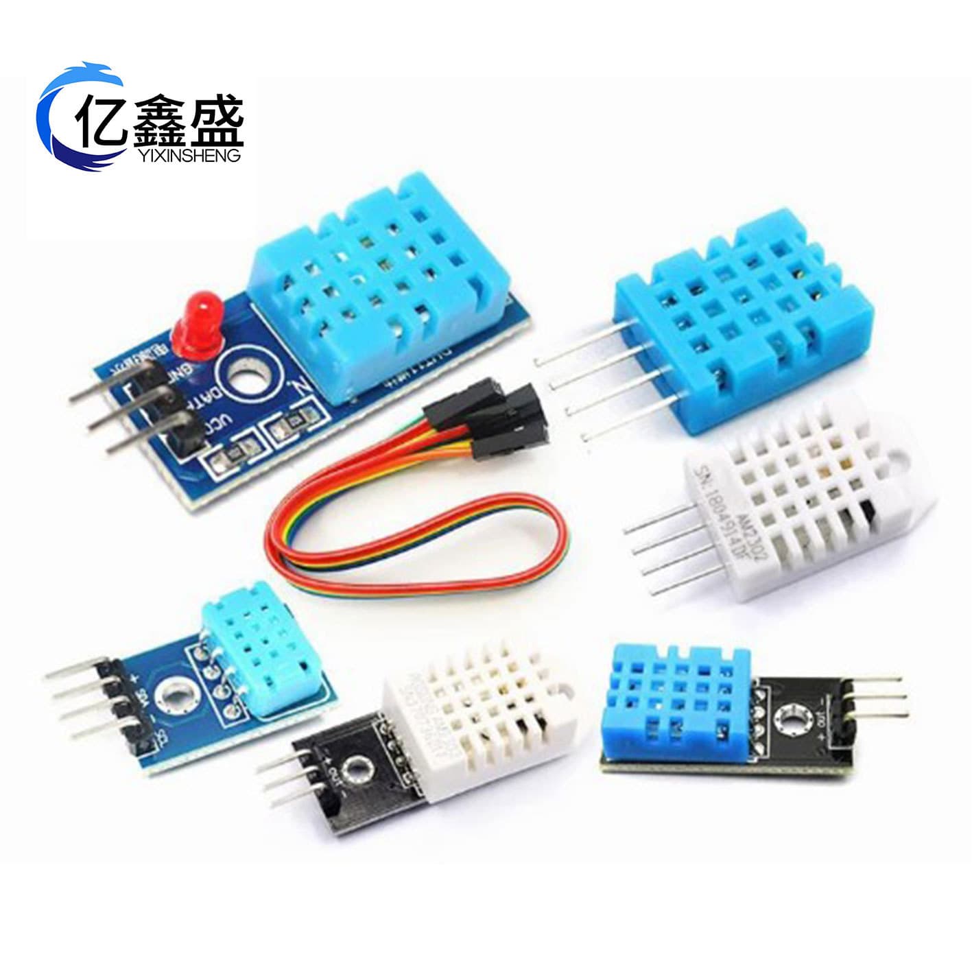 DHT11 DHT22 M01-SHT20 Temperature and Humidity Sensor Module Red Board Black Board Blue Board WiFi Module